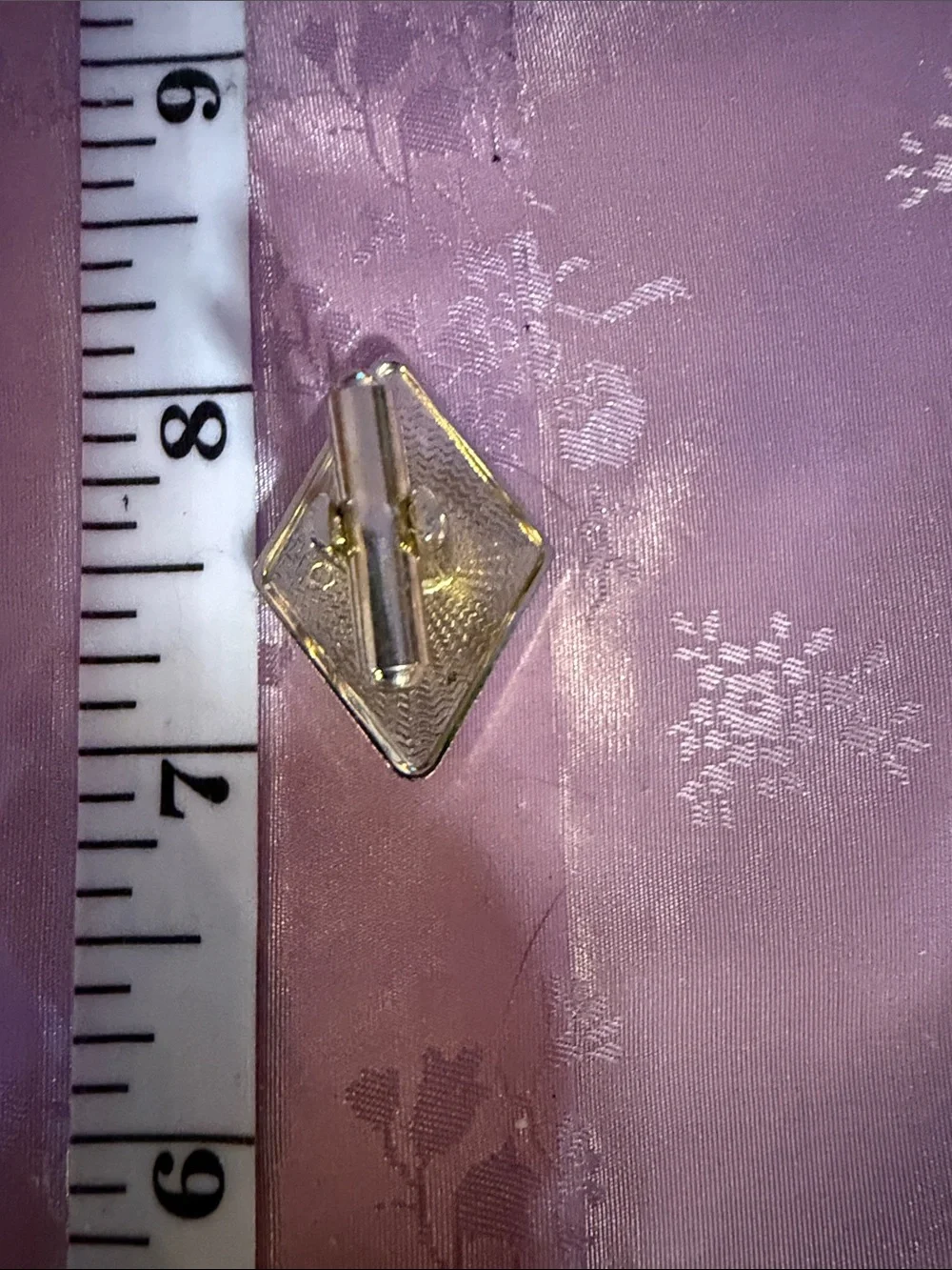 Vintage Rectangular Men's Cufflinks with Wavy Pattern